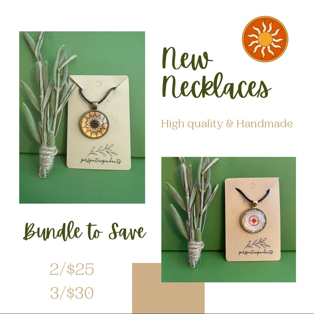 Handmade Cabochon Necklaces ✨ Ready to Gift! ✨